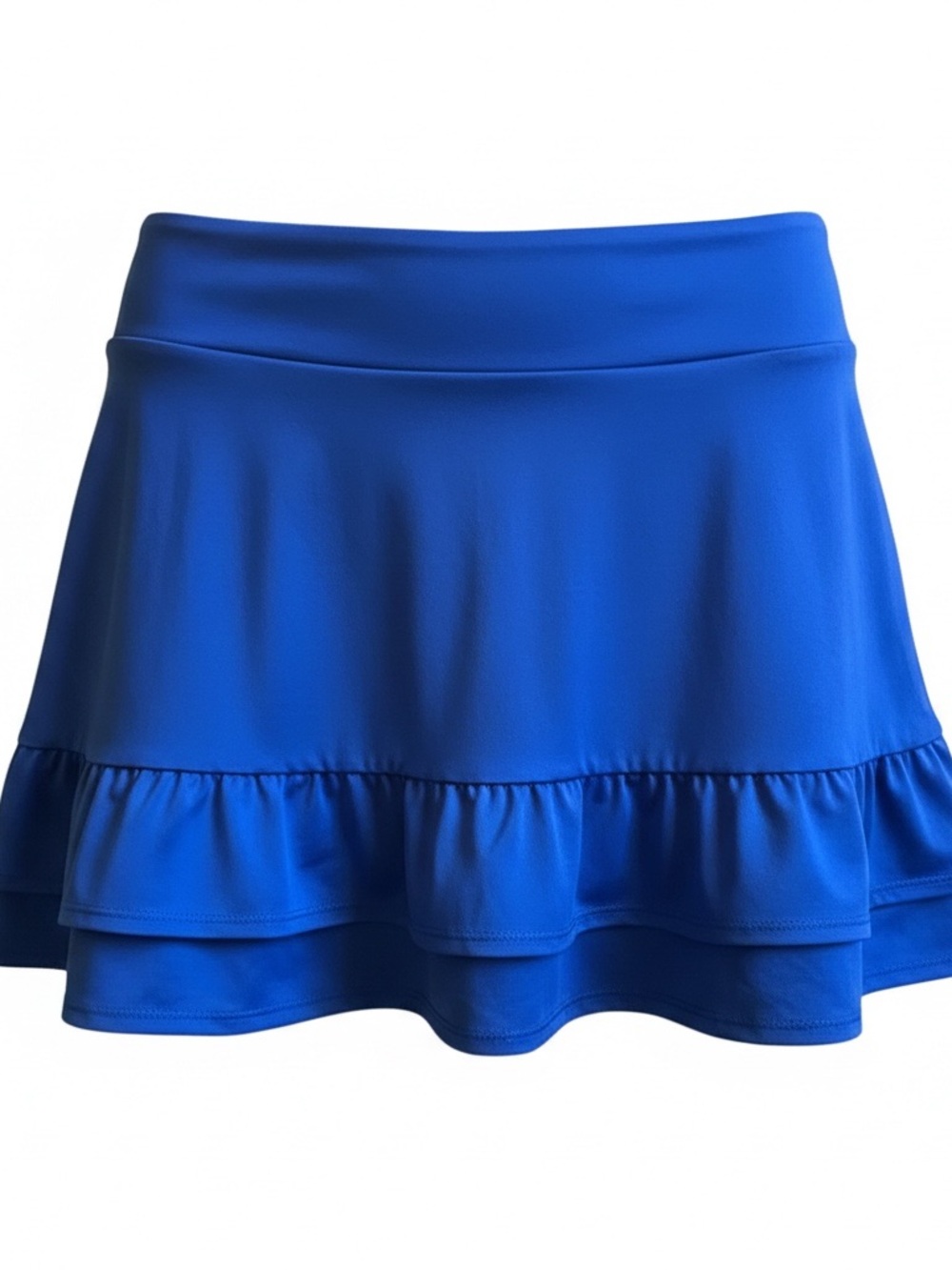 crown & ivy Royal Blue Ruffle Hem Skort